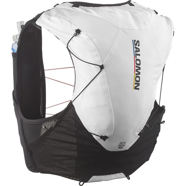 SALOMON ADV SKIN 12 RACE （サイズＬ） Salomon ADV Skin 12 Set - Race Flag White/Black